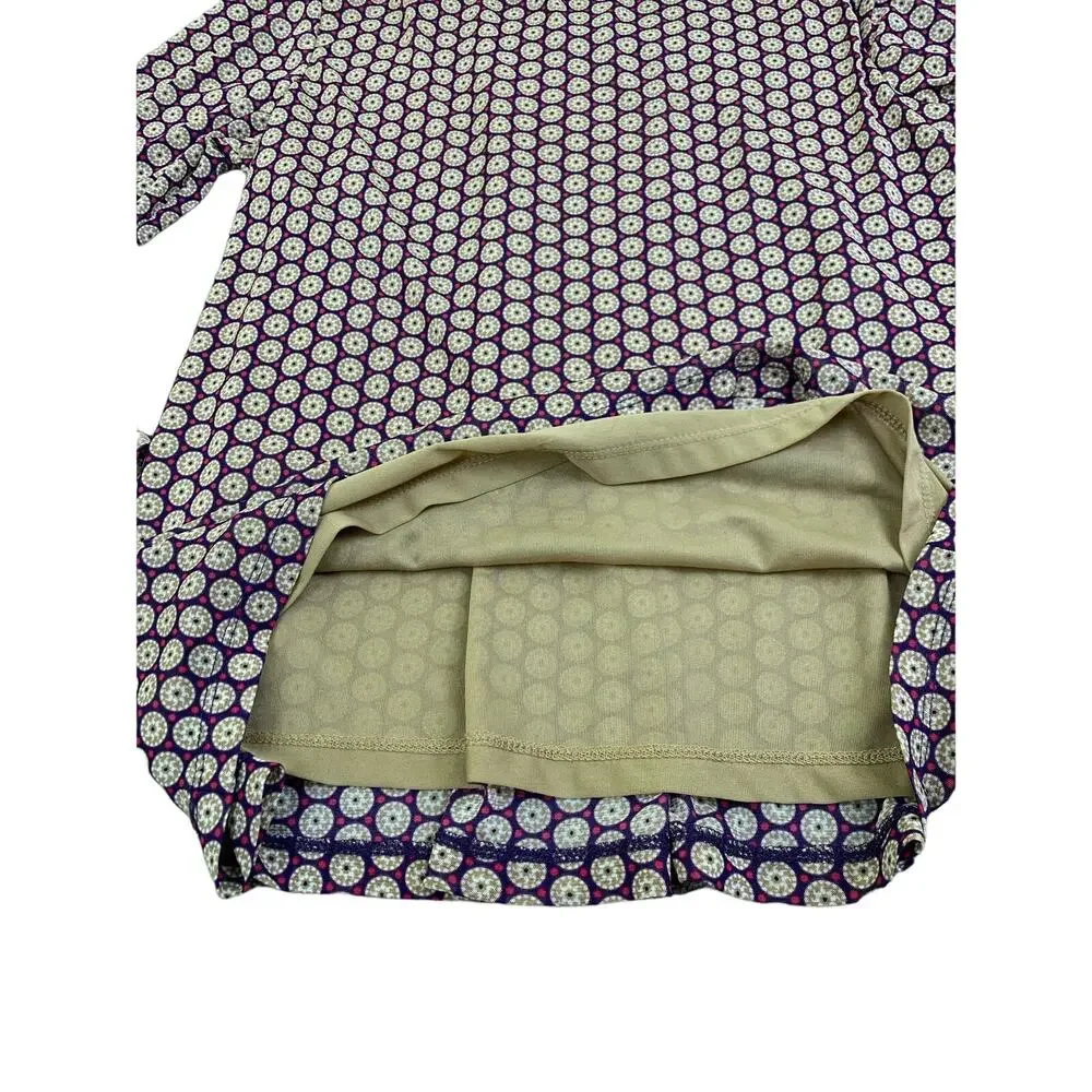 Liz Claiborne Blouse Long Sleeve Geometric Print Boho Size‎ Large